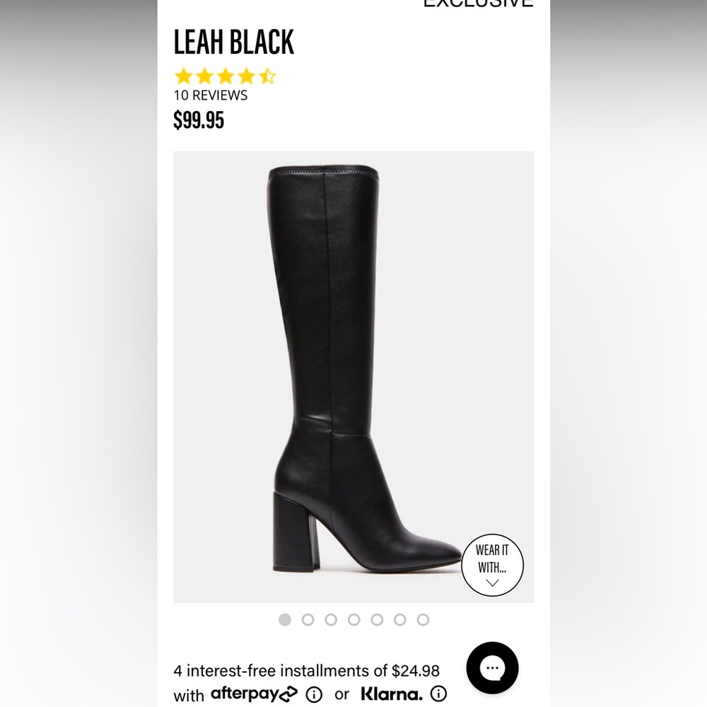 Steve Madden Leather Knee-High Heeled Boots